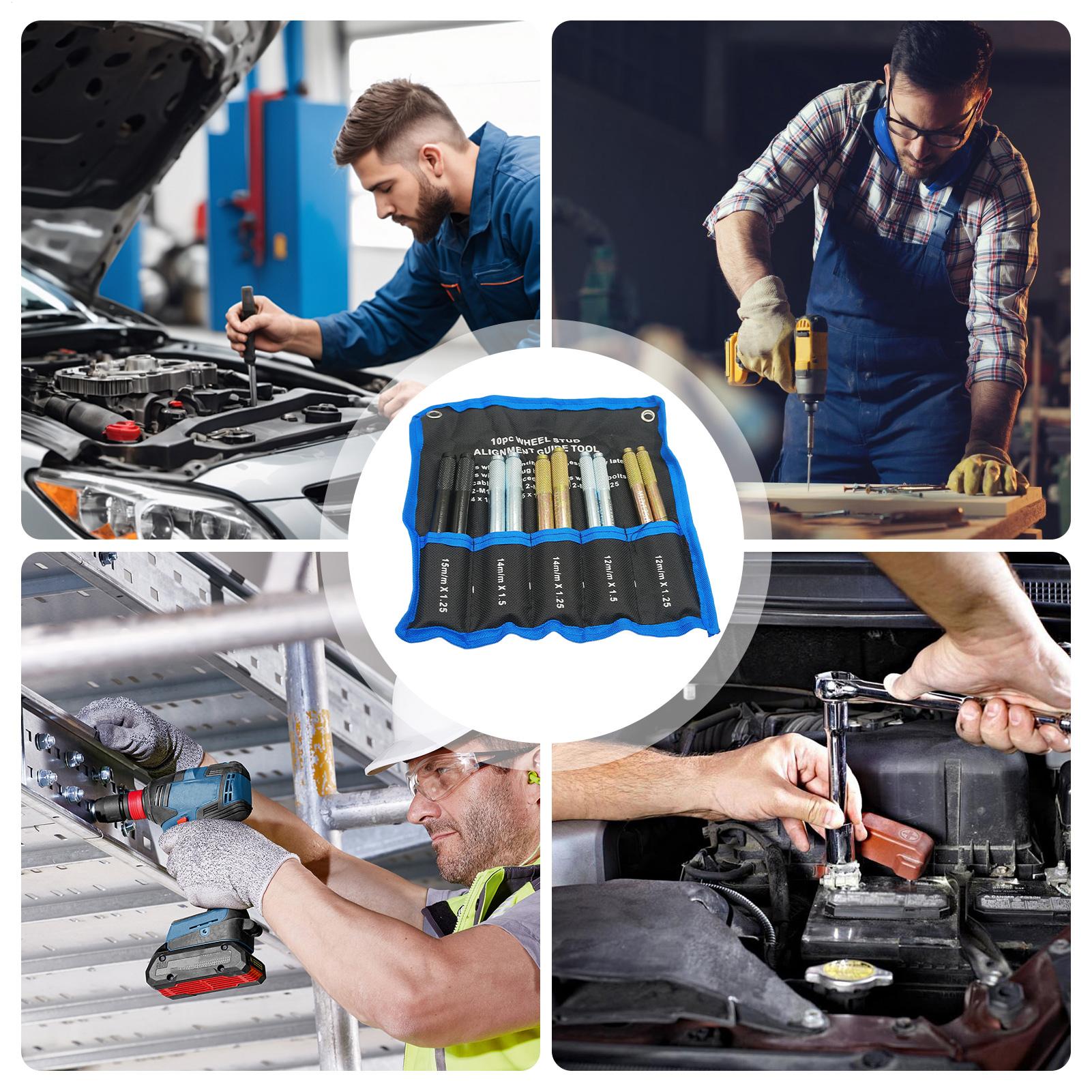 Automotive Tools - Zestaw 10 uniwersalnych, nierdzewnych, antypoślizgowych, precyzyjnych