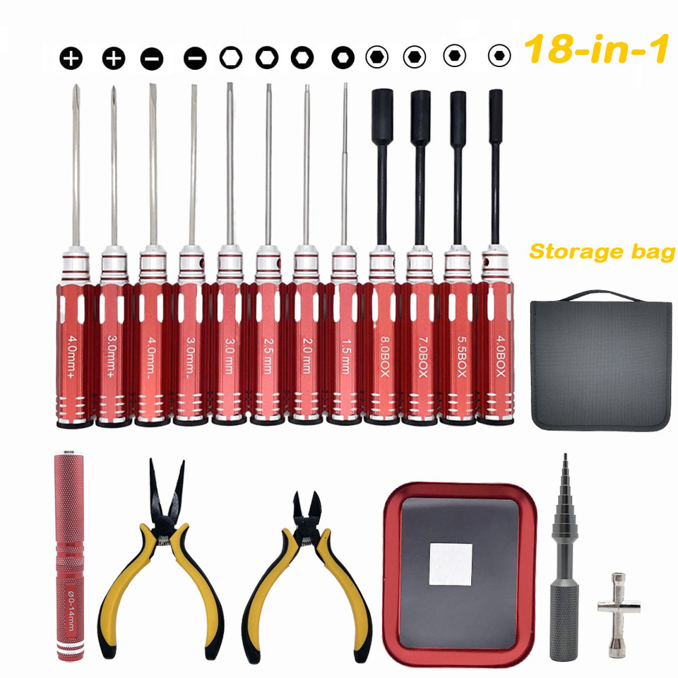 Zestaw narzędzi RC 18 w 1: śru – Socket Set recenzja i cena