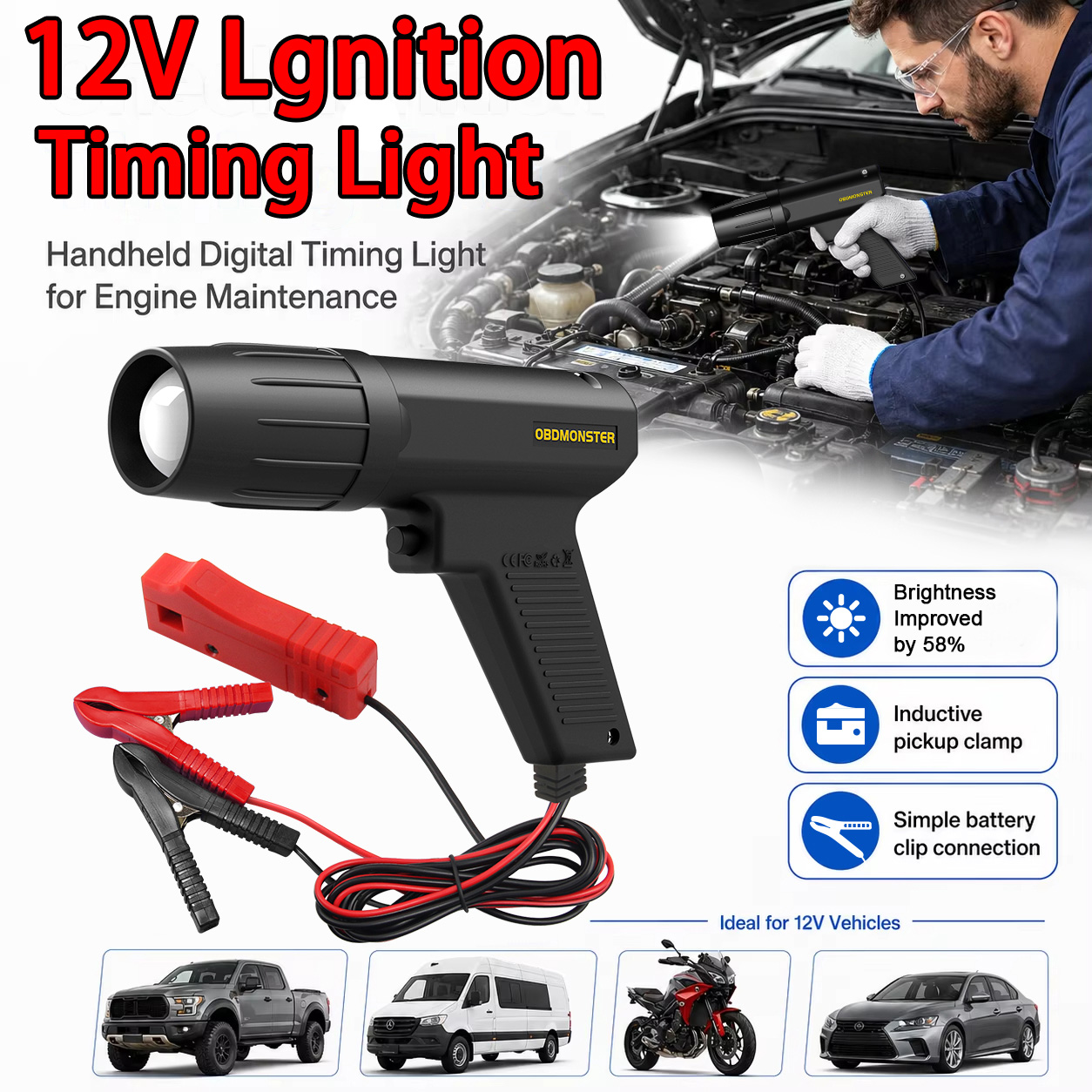 Lampa indukcyjna do ustawiania – Timing Light Gun recenzja i cena